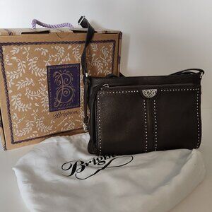 Brighton "Pretty Tough-Jagger" Cross-Body Organizer, color Pewter